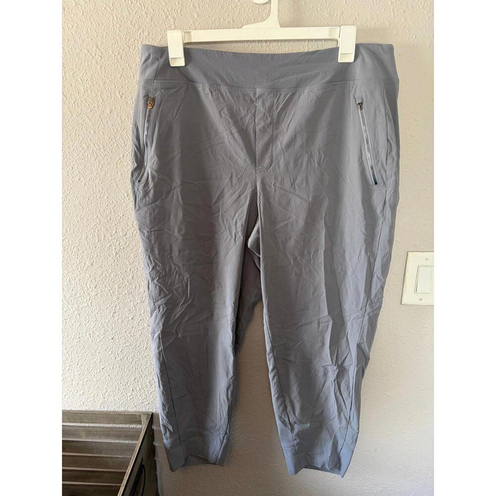Athleta grey textured joggers size 18